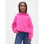 GAP Kız Çocuk Pembe Kids Vintage Soft Oversized Bubble Sweatshirt