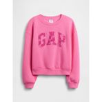 Gap Kız Çocuk Pembe Oversized Grafik Sweatshirt - 2XL