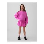 GAP Kız Çocuk Pembe Quick-Dry Butterfly-Hem Koşu Şort