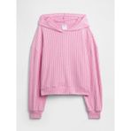 Gap Kız Çocuk Pembe Relaxed Cozy-Rib Sweatshirt - 10 Yaş