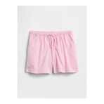 GAP Kız Çocuk Pembe Relaxed Pull-On Keten Karışım Şort