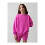 GAP Kız Çocuk Pembe VintageSoft Oversized Tunik Sweatshirt