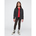 Gap Kız Çocuk Siyah Desenli Legging Tayt - 2XL