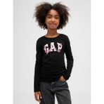 Gap Kız Çocuk Siyah Gap Logo T-Shirt - 2XL