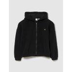 GAP Kız Çocuk Siyah Oversized Bear Fermuarlı Sweatshirt
