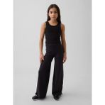 Gap Kız Çocuk Siyah Performans Wide-Leg Leggings Tayt - 6 - 7 Yaş
