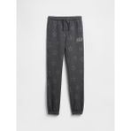 Gap Kız Çocuk Siyah Relaxed Gap Logo Jogger Eşofman Altı
