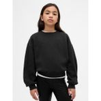 Gap Kız Çocuk Siyah Süslü Dolman Sweatshirt - XS