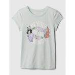 Gap Kız Çocuk Yeşil Grafikli T-Shirt - XS