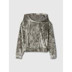 Gap Kız Çocuk Yeşil Relaxed Fit Kadife Sweatshirt - XS