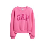 GAP Kız Logo Rahat Mürettebat Sweatshirt, Aşk mektubu, L