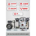 GAP KOMPRESÖR Çift Piston Kafa Grubu 3Hp 8 Bar G2065B