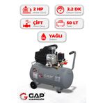 GAP KOMPRESÖR Hava Kompresörü Pistonlu 50 lt 8 Bar 2 Hp GP50