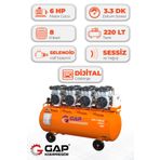 GAP KOMPRESÖR Hava Kompresörü Sessiz Ve Yağsız 220lt Gps1100x4