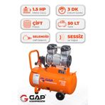 GAP KOMPRESÖR Hava Kompresörü Sessiz Ve Yağsız 50lt Gps1100