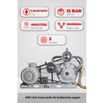 GAP KOMPRESÖR Kafa Grubu 10hp 12 Bar Gk3090b