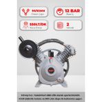 GAP Kompresör Kompresör Kafası Çift Piston 12 Bar Pistonlu G-K2090