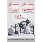 GAP KOMPRESÖR Üç Piston Kafa Grubu 10Hp 8Bar
