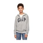Gap Logo Relaxed Fermuarlı Sweatshirt - 743966-10006 Gri