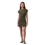 GAP Mini Logo Ruched Kadın Yeşil Günlük Stil Elbise 884801001