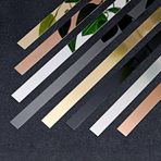 Gap Trim Şerit, Duvar Trim Kendinden Yapışkanlı Kenar Şeridi Soyma ve Çubuk Döşeme, Esnek Ayna Kenar, Altın Tavan Yer Karosu Kenar Mobilya ve Ev -30 mm x 25 m