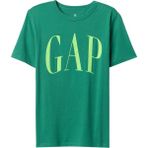 Gap V-Frch Logo Arch Tee Yeşil Erkek Çocuk Kısa Kol T-Shirt