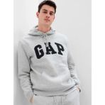 Gap V-Heritage Logo Po 850834 Erkek Kapüşonlu Sweatshirt Gri - M