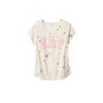 GAP V-logo Beyaz Kız Çocuk T-shirt 742430001