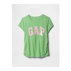 GAP V-logo Sıde Ruched Tee Yeşil Kız Çocuk T-shirt 742430004