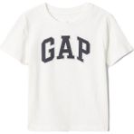 Gap V-Logo Tee T-Shirt Erkek Çocuk için Şık Tasarımlı Nefes Alabilir Kumaş 609749 - 3 Yaş - Krem