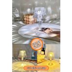 garaccu 2'li Küçük Boy Kristal Led Masa Lambası Pilli Mini Şeffaf Abajur 12 Cm