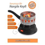 garaccu Elektrikli Nargile Köz Matik Köz Makinesi Siyah