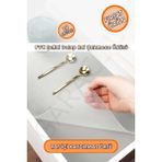 garaccu Kaliteli Pvc Şeffaf Kaydırmaz Dolap Çekmece Buzdolabı İçi Kaymaz Kaydırmaz Raf Örtüsü 10 Metre