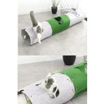 garaccu Kedi Tüneli 3'lü Eklenebilir Fonksiyonel Evcil Hayvan Oyuncağı Tüneli Yeşil