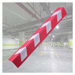 Garaj Duvar Koruyucuları, Park Garajları için Yüksek Tokluk Duvar Köşe Koruması, L-Shape Köpük Şerit, Yansıtıcı 0.6cm Kalın Koruyucu Köşe Koruyucuları, 8 adet Kırmızı Zemin Güvenlik Çözümü