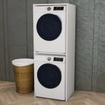 Garaj Home Aren Kurutmalıklı Çamaşır Makinesi Dolabı Beyaz