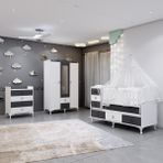Garaj Home Elfin Gri Büyünen Asansörlü Bebek Odası Takımı Krem Kombinli Uyku Seti