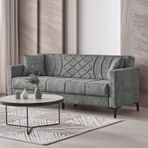 Garaj Home Lina Üç Kişilik Yüksek Ayaklı Kanepe Yeşil