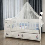 Garaj Home Melina Denizci Uyku Setli Beşik Kombini -Uyku Seti-Krem - Naturel