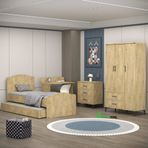 Garaj Home Meşe Yaren 3 Kapaklı Genç Odası Takımı