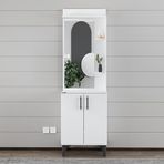 Garaj Home Modern Aynalı Ayakkabılık Beyaz