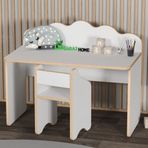 Garaj Home MS303 Aktivite Masası SD101 Sandalye Beyaz