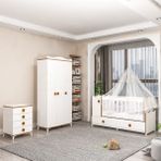 Garaj Home Pırlanta Yıldız 3 Kapaklı Bebek Odası Takımı Sümela Mavi Kombinli Uyku Seti