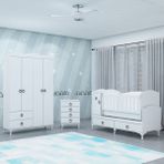 Garaj Home Sude Bebek Odası Takımı Asansörlü Beşik ve 4 Kapaklı Dolap ile Şık Görünüm