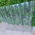 Garaj Yedek Kulübe Paneli için Şeffaf Çatı Levha Panelleri 2 mm Fiberglas Oluklu Çatı Malzemesi Gün Işığı için Hava Koşullarına Dayanıklı Yapı Profil Sayfası (0,9x0,9 m/35 x 35 inç 6 adet)
