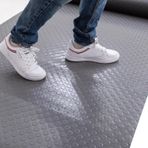 Garaj Zemini Matı Kaymaz Kauçuk Garaj Döşeme Ruloları Gri, 2,5 Mm Kalınlığında Garaj Zemin Paspasları, Araba Altı Için Ekstra Büyük Ağır Hizmet Tipi Kauçuk Paspas Halı(1x5m/3.3x16.4ft)
