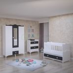 GarajHome Elegant Gri-Siyah Bebek Odası Takımı
