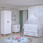GarajHome Elegant Yıldız 2 Kapaklı Bebek Odası Takımı