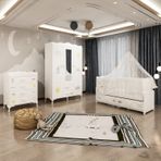 GarajHome Melina Uykucu Yatak ve Uyku Seti Kombinli Bebek Odası Takımı