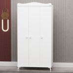 GarajHome Yıldız Beyaz 3 Kapaklı Dolap